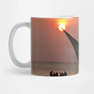 sunset relax 弛 chi sign sailboat seascape sailing Mug